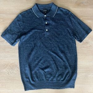 JCREW Linen/Ctn Sweater Polo- NWT